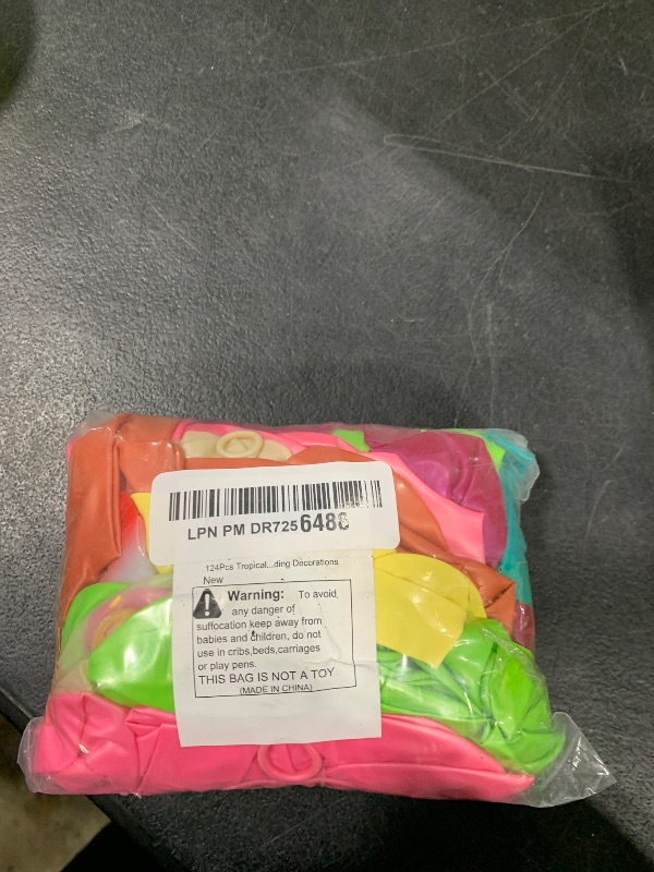 Photo 1 of 124Pcs Tropical Balloons Arch Garland Kit, Green Hot Pink Rose Gold Confetti Balloons Palm Leaves for Tropical Hawaiian Aloha Luau Flamingo Birthday Party Baby Shower Wedding Decorations