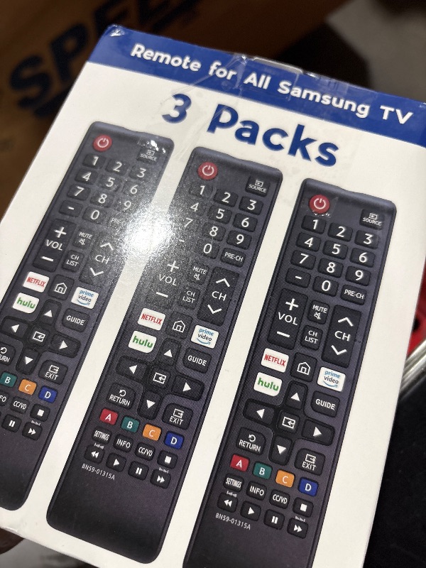 Photo 1 of 3 Pack Remote for All Samsung TV Remote, Replacement Compatible with All Samsung Smart TVs, LCD, LED, 3D, HDTV, Series TVs