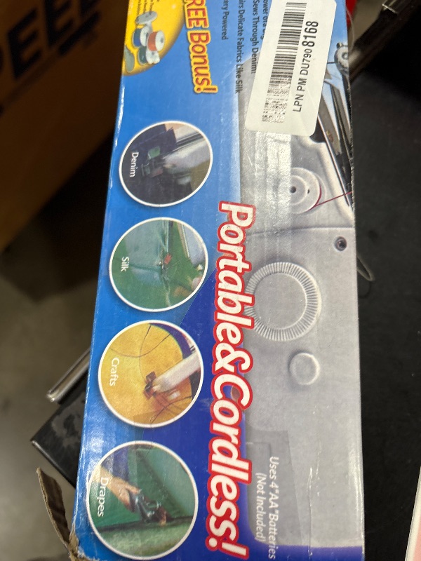 Photo 1 of 29 Pcs Handheld Sewing Machine, Hand Cordless Sewing Tool, More Friendly to the Handicapped, Mini Sewing Machines, Easy-to-operate, Portable Sewing Threads Kit for DIY Travel Clothes Fabrics Home