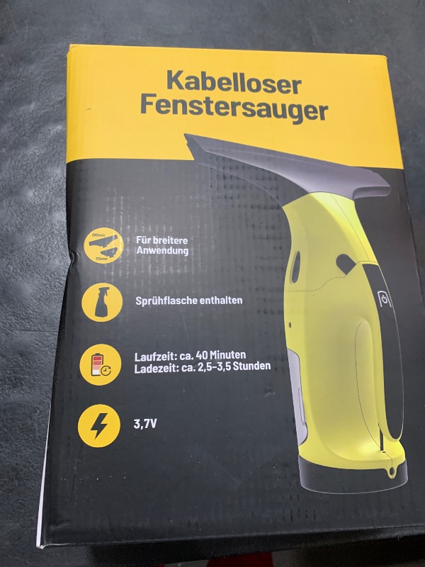 Photo 1 of Window Vacuum, Window Vacuum Squeegee, Rechargeable Window Vac, Cordless Window Vacuum Cleaner with 2X Squeegee (11”+ 6.7”, 2 Pack), Electric Cleaning Tool for Windows, Tiles, Mirrors