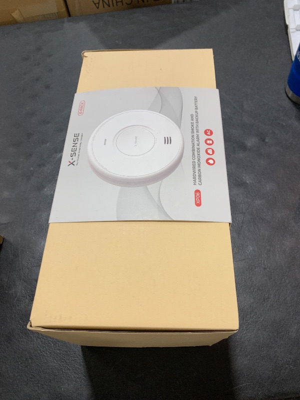 Photo 1 of X-Sense AC Hardwired Combination Smoke and Carbon Monoxide Detector, Hardwired Interconnected Smoke and CO Detector Alarm with Replaceable Battery Backup, XP06, 6-Pack