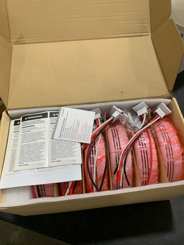 Photo 1 of X-Sense AC Hardwired Combination Smoke and Carbon Monoxide Detector, Hardwired Interconnected Smoke and CO Detector Alarm with Replaceable Battery Backup, XP06, 6-Pack