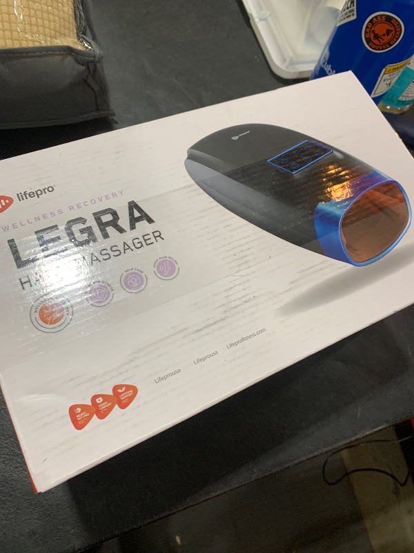 Photo 1 of LifePro Legra Hand Massager with Heat and Compression - Finger, Wrist, and Palm Massager with 5 Modes - Pressure Point Therapy for Sensitive Hands, Relaxation, and Comfort