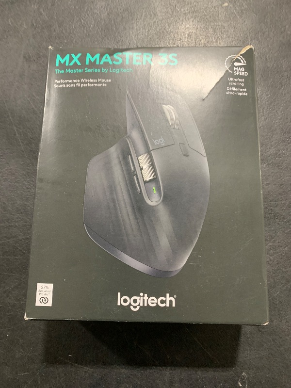 Photo 2 of Logitech MX Master 3S - Wireless Performance Mouse with Ultra-fast Scrolling, Ergo, 8K DPI, Track on Glass, Quiet Clicks, USB-C, Bluetooth, Windows, Linux, Chrome - Graphite