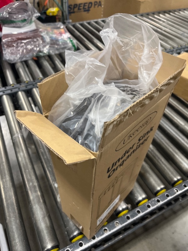 Photo 1 of Ukeetap 2 Pack Multi-Purpose Pull-Out Storage Organizers, Under Sink Organizers and Storage for Bathroom & Kitchen, Under Cabinet Organizers and storage, 12.8 Inch, Black