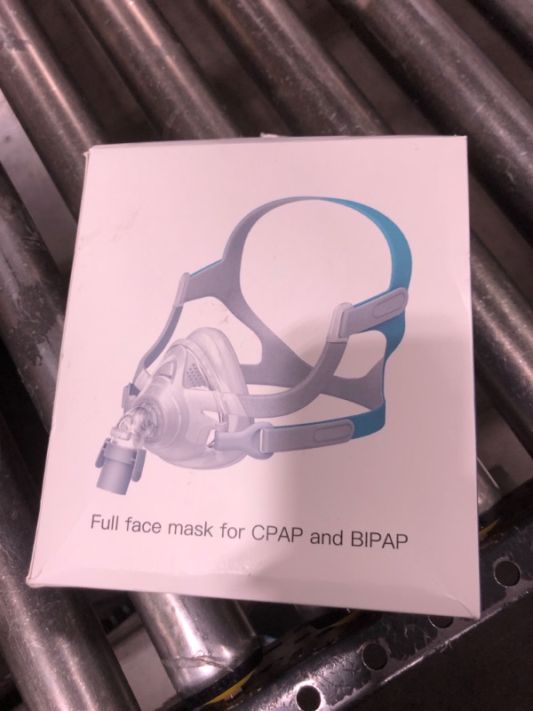 Photo 2 of TMS Comfort Series Nasal CPAP Mask Full Face - Reusable CPAP Supplies - Covers Nose and Mouth - Includes Headgear, Frame, Elbows and Full Face Mask Cushion