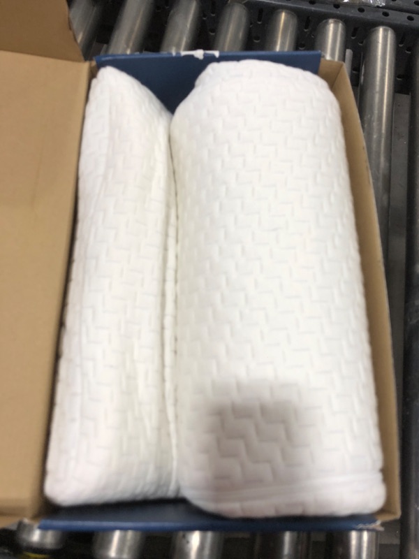 Photo 2 of Dosaze Contoured Orthopedic Pillow, Queen Size Bed Pillow for Neck Pain Relief - Medium Firm, Bed Pillow for Back, Stomach and Side Sleepers, CertiPUR-US/Oeko-Tex