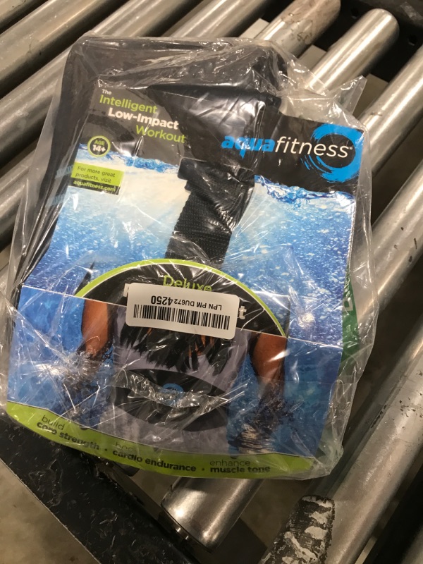 Photo 1 of Aqua LEISURE New Aqua Water Fitness Deluxe Flotation Belt – Adult Aquatic Swim Belt for Water Aerobics and Other Pool Exercise – Black/Blue, (AZF21363)