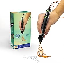 Photo 1 of 3Doodler Flow 3D Printing Pen for Teens, Adults & Creators! - Black - with Free Refill Filaments + Stencil Book + Getting Started Guide

