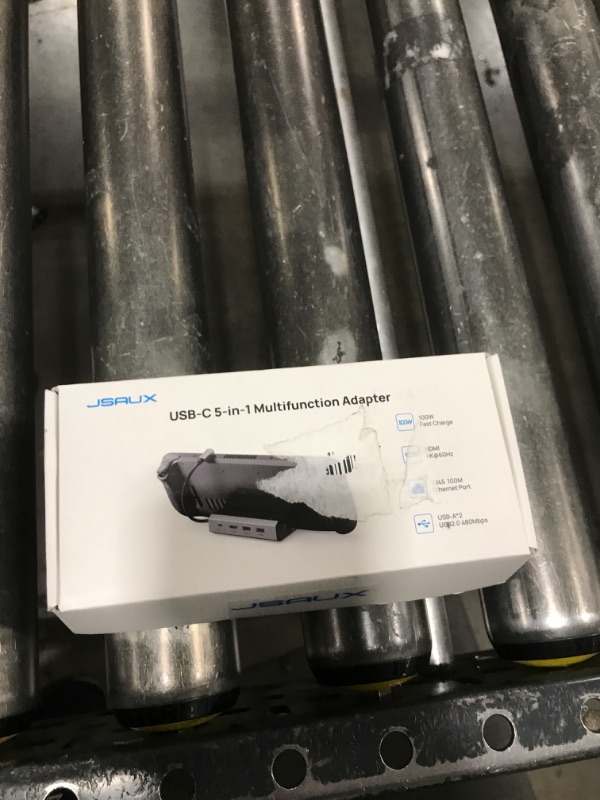 Photo 1 of JSAUX Docking Station for Steam Deck/ROG Ally/Legion Go/MSI Claw, 5-in-1 Steam Deck Dock with HDMI 4K@60Hz, 100Mbps Ethernet, Dual USB-A 2.0 and 100W Charge Compatible with Steam Deck OLED-HB0602