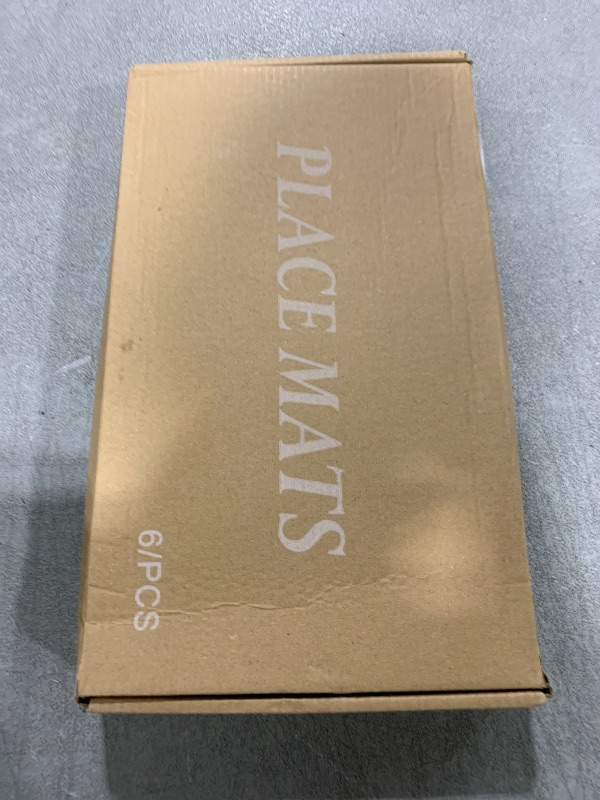 Photo 1 of SLKQG Beige Cloth Placemats Set of 6 - Easy to Clean Fabric Table Placemats - Machine Washable Placemats - Heat Resistant Non-Slip Table Mats (Beige, 6)