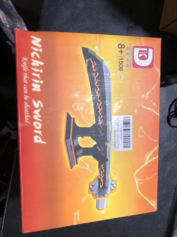 Photo 1 of Demon Slayer Swords Compatible with Lego: 39in Zenitsu Sword Building Block Set with Scabbard and Stand Katana Cosplay Anime Samurai Sword Demon Slayer Gift for Boy Kids 8+ (956 Pieces)