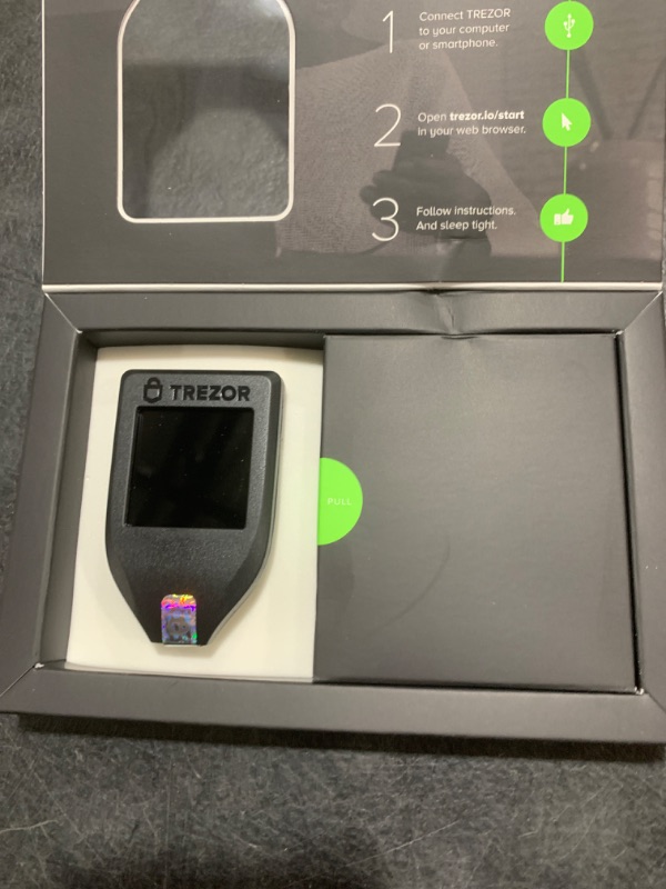 Photo 4 of Trezor Safe 5 - Crypto Hardware Wallet with Secure Element & Passphrase, Color Touchscreen and Haptic Feedback, Protect Your Bitcoin and Digital Assets (Green Beryl)