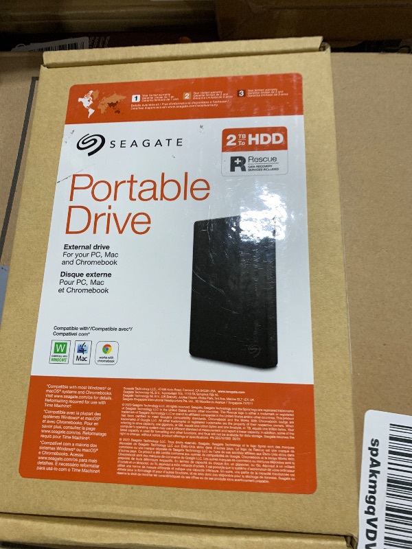 Photo 1 of Seagate Portable 2TB External Hard Drive HDD — USB 3.0 for PC, Mac, PlayStation, & Xbox -1-Year Rescue Service (STGX2000400)