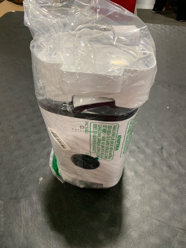 Photo 1 of PETLIBRO Automatic Cat Feeder, Automatic Cat Food Dispenser with Timer Interactive Voice Recorder, Auto Cat Feeder with 1-4 Meals Control Dry Food, White Opaque