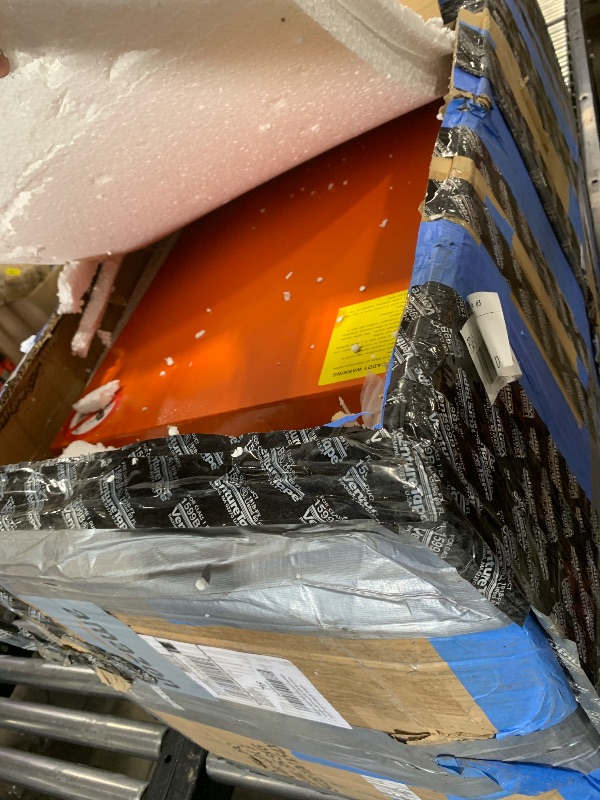 Photo 1 of 40 Gallon Portable Gas Caddy Fuel Storage Tank Large Gasoline Diesel Can Hand Siphon Pump with Rolling Flat-Free Solid Rubber Wheels for Boat, ATV, Car, Motorcycle (Orange)