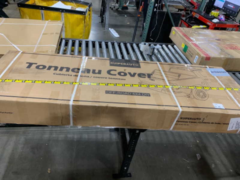 Photo 1 of KUIPERAUTO Hard Folding Quad 4-Fold Tonneau Cover Compatible with 2024 2025 Chevy Silverado GMC Sierra 1500/2019-2023 Chevy Silverado GMC Sierra 1500 (ONLY New Body) Fleetside 5.8FT Truck Bed Cover