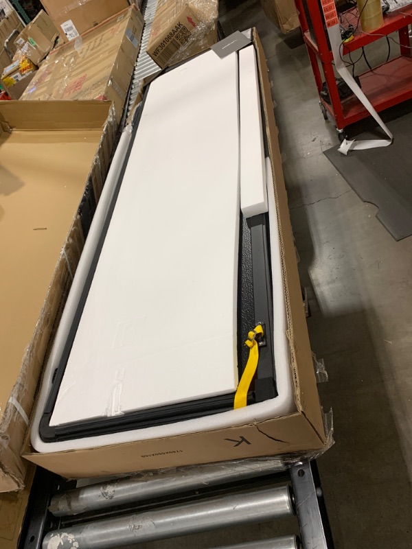 Photo 1 of KUIPERAUTO Hard Folding Quad 4-Fold Tonneau Cover Compatible with 2024 2025 Chevy Silverado GMC Sierra 1500/2019-2023 Chevy Silverado GMC Sierra 1500 (ONLY New Body) Fleetside 5.8FT Truck Bed Cover