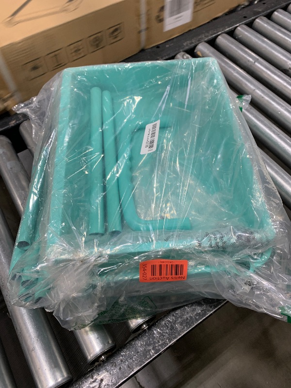 Photo 1 of Calmootey 4-Tier Rolling Utility Cart with Drawer,Multifunctional Storage Organizer with Plastic Shelf & Metal Wheel,Storage Cart for Kitchen,Bathroom,Living Room,Office,Green