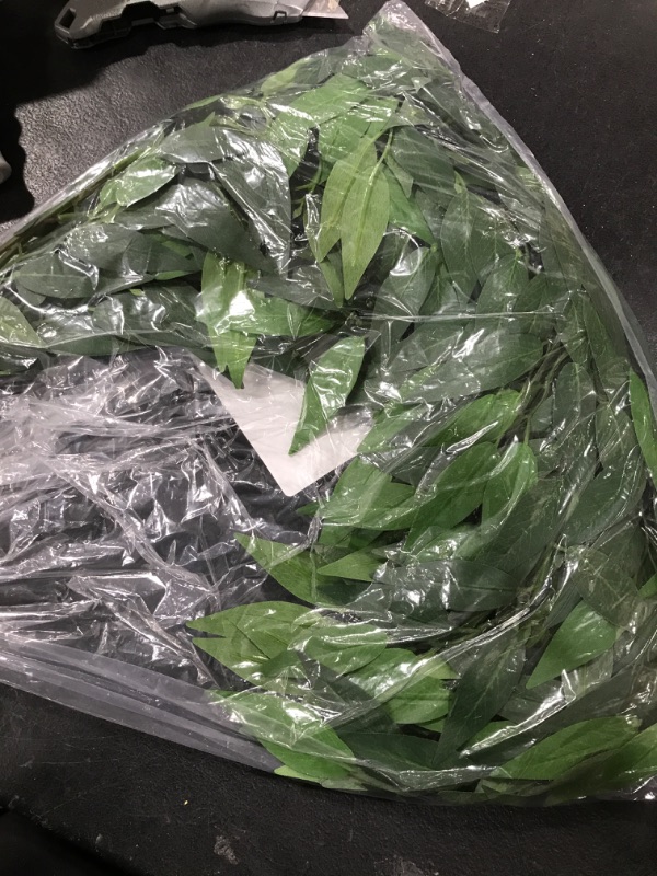 Photo 1 of Ling's Moment Artificial Plants Italian Ruscus 4 Branches,29.53" Tall Lush Greenery Bountiful Filler Fake Decor w/Stems, Realistic Hanging Ferns for Wedding Bouquet/Table Centerpieces, Room/Office