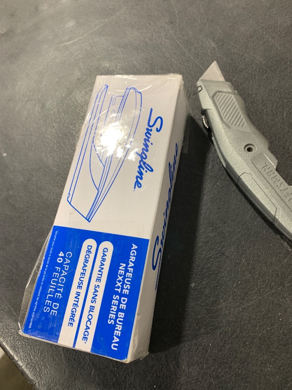 Photo 1 of Swingline Stapler, NeXXt Series Style, Desktop Stapler, 40 Sheet Capacity, White (55657004)