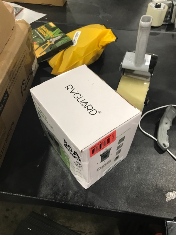 Photo 1 of RVGUARD 50 Amp 125/250 Volt RV/EV Power Outlet Box, Enclosed Lockable Weatherproof Outdoor Electrical NEMA 14-50R Receptacle Panel, ETL Listed