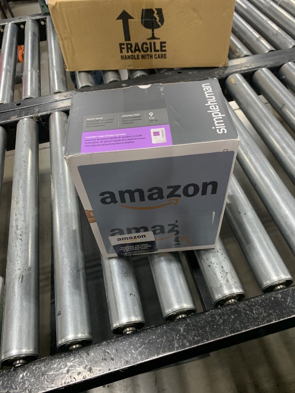 Photo 1 of simplehuman 9 oz. Touch-Free Rechargeable Sensor Liquid Soap Pump Dispenser, Brushed Stainless Steel