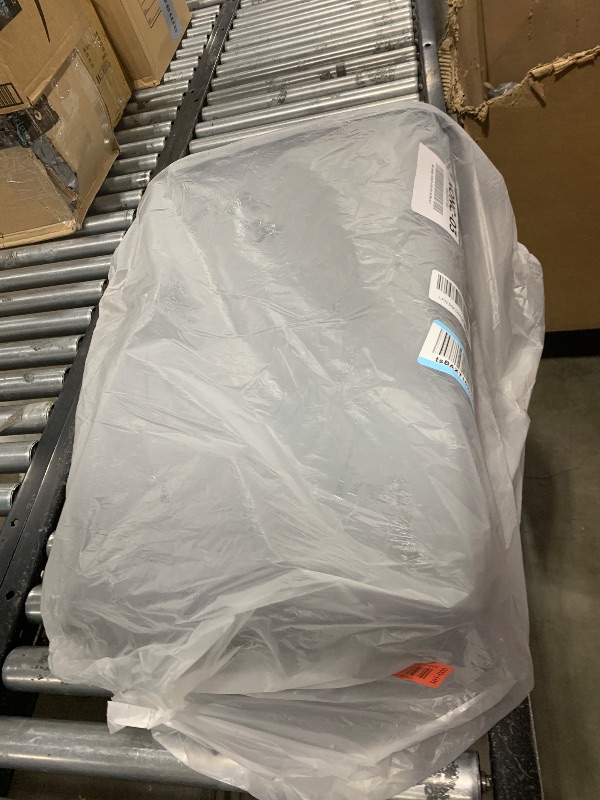 Photo 1 of Superio Kitchen Trash Can 13 Gallon with Swing Lid, Plastic Tall Garbage Can Outdoor and Indoor, Large 62 Qt Recycle Bin and Waste Basket for Home, Office, Garage, Patio, Restaraunt (Grey/Black)