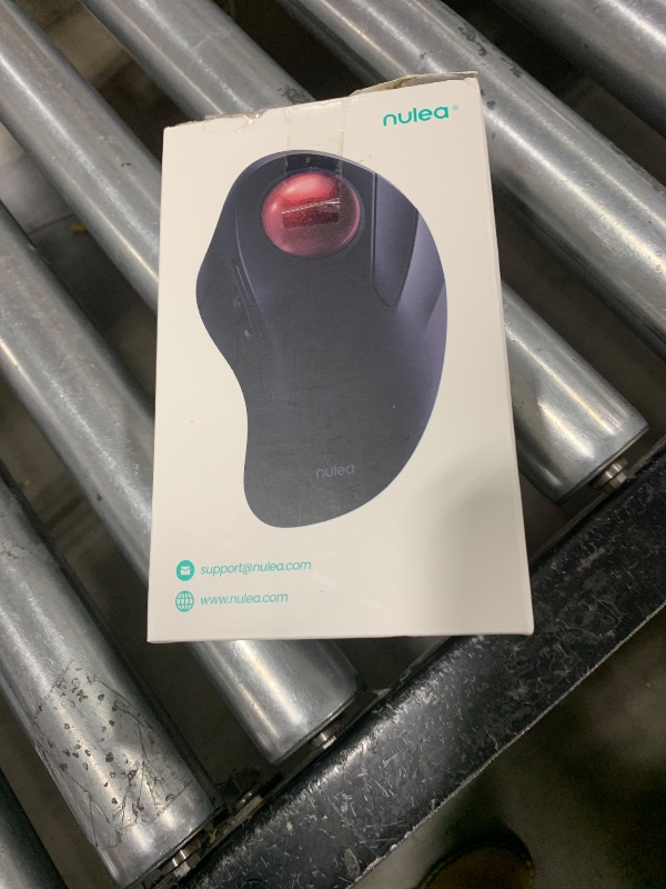 Photo 1 of Nulea Wireless Ergonomic Trackball Mouse, Rechargeable, Bluetooth Rollerball Mouse, 44mm Index Finger Trackball, 5 Adjustable DPI, Compatible with PC, Laptop, iPad, Mac, Windows, Android