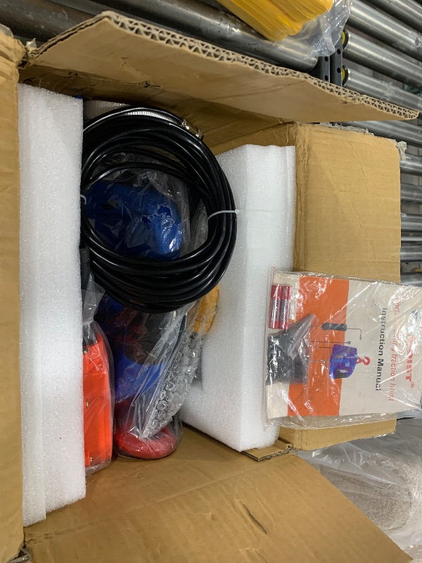 Photo 1 of FITHOIST 120V Electric Hoist Winch | 1100lbs 1500W Portable Electric Power Winch with Wireless Remote Control | Vertically & Horizontally Lift 25ft | Overload Protection for Lifting Towing