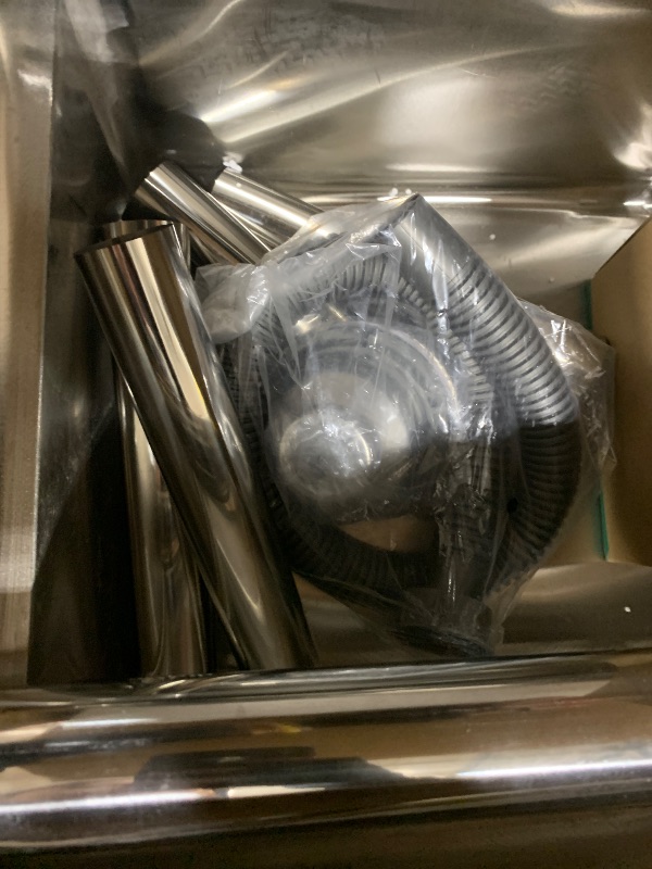 Photo 1 of Stainless Steel Utility Sink Free Standing with Faucet & Legs for Laundry Room, Kitchen, Restaurant, Garage, Outdoor Garden, Backyard, Industrial - Fregadero para Patio Exterior, 20 Inch