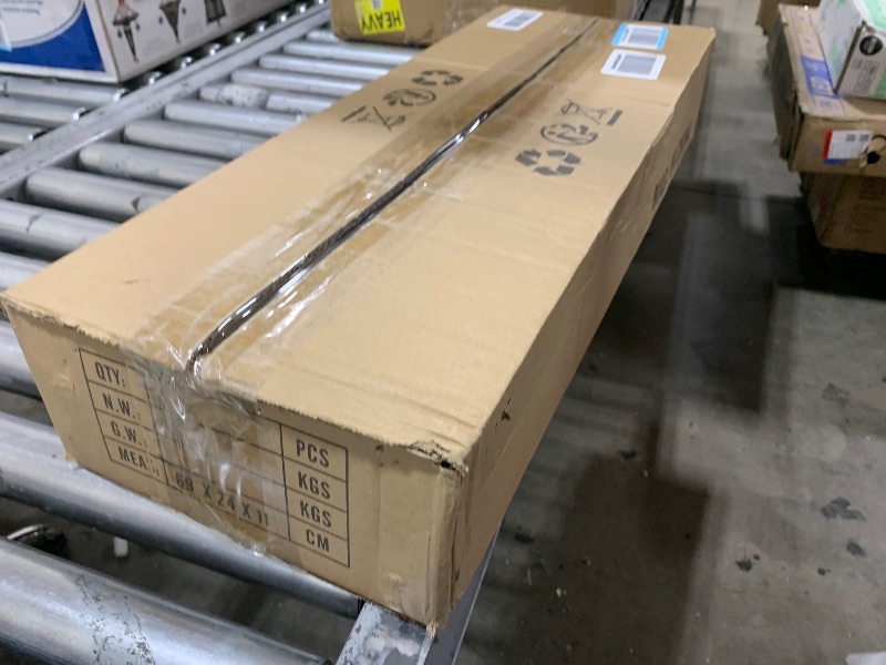 Photo 1 of KEESFU 5-Light Dining Room Light Fixture, Farmhouse Kitchen Island Lighting,Adjustable Height Pendant Light, Rustic Linear Chandelier for Kitchen, Dining Room Table, Pool Table. (Wood Grain Color)