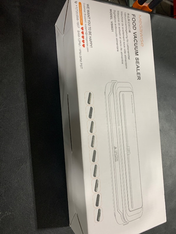 Photo 1 of MEGAWISE 2025 Powerful Vacuum Sealer Machine | Compact Design | One-Touch Automatic | Seal in 10-20 Seconds | Dry, Moist, Wet, and Cold Modes | With 10 Vacuum Bags & Built-in Cutter (Grey)