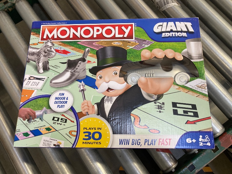 Photo 2 of Spin Master Games, Monopoly Board Game Giant Edition, Indoor & Outdoor Games, Kids Games, Family Game Night Game, Families & Kids Ages 6+