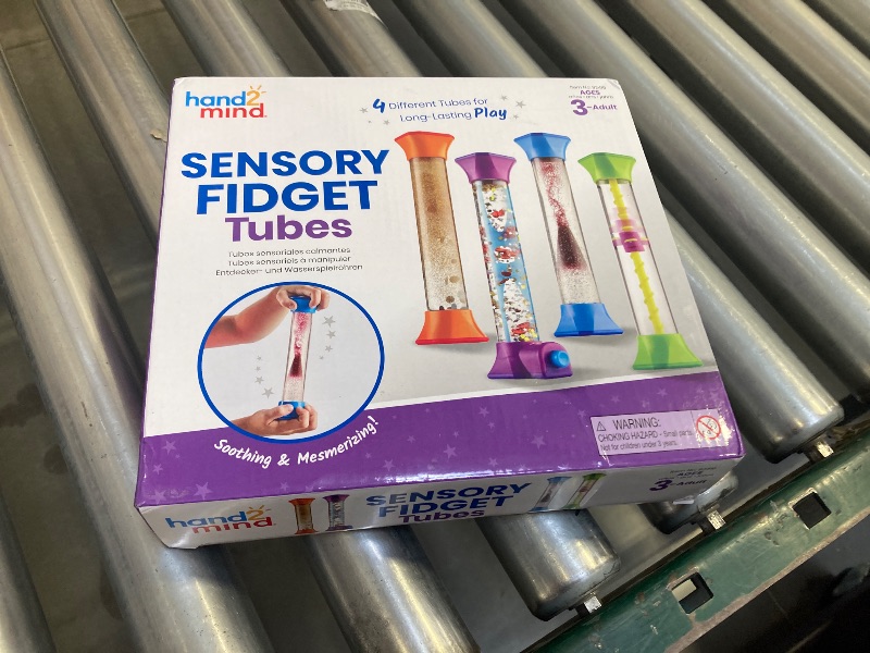 Photo 1 of  hand2mind Sensory Fidget Tubes, Calming Toys for Kids, Occupational Therapy Toys, Play Therapy, Stress Relief Toy, Comfort Items for Anxiety, Calm Down Corner Supplies (Set of 4) 