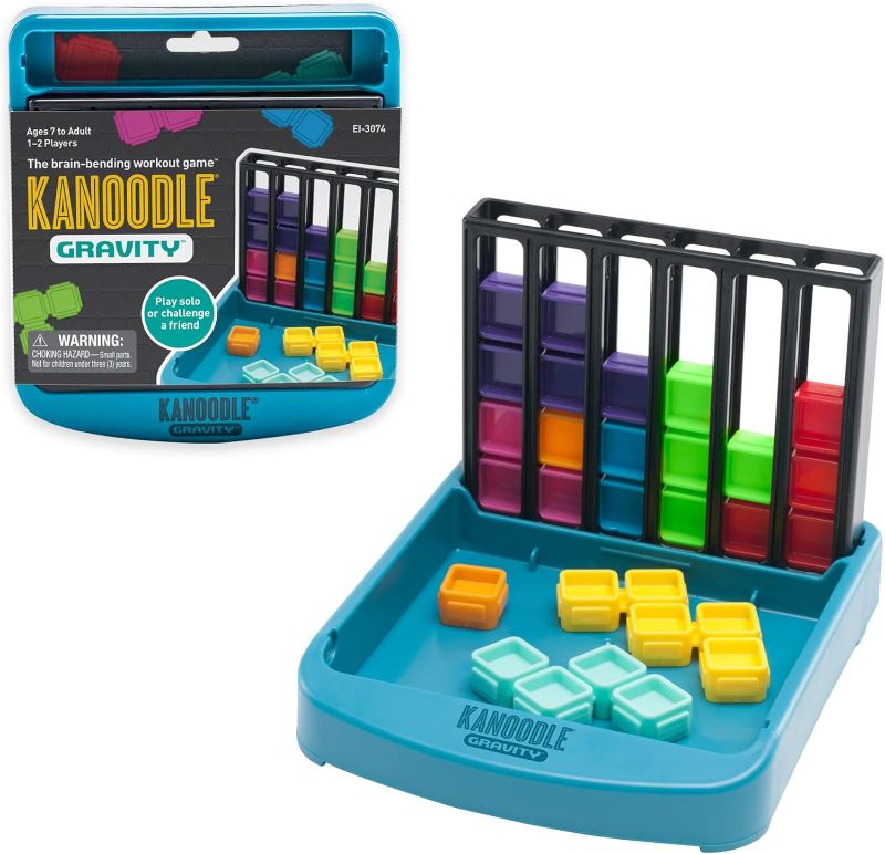 Photo 1 of  Educational Insights Kanoodle Gravity - Brainteasers for Kids, Teens, and Adults, Travel Games, Gift for 7+ 