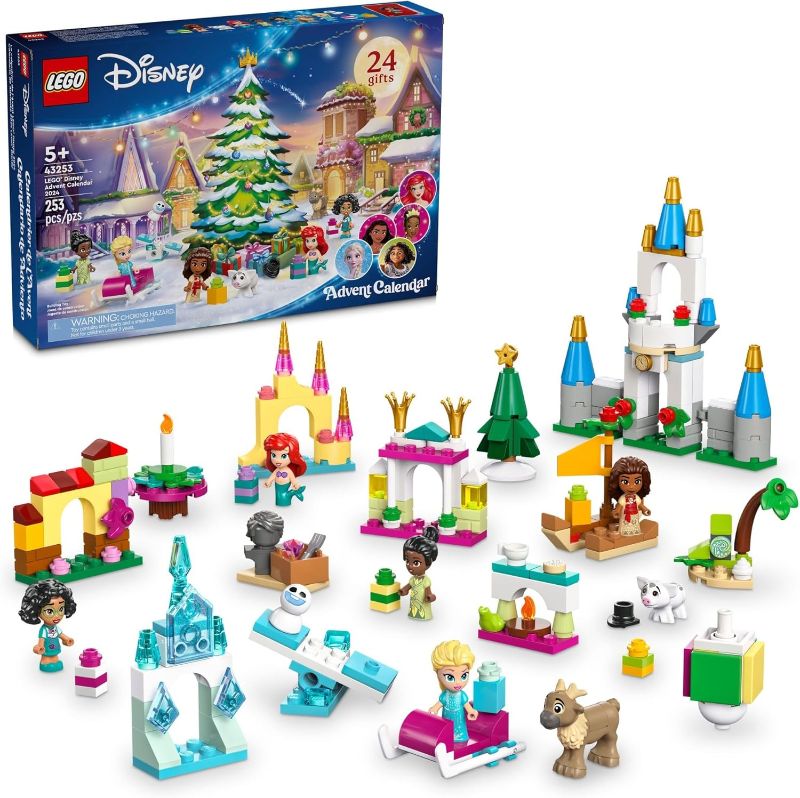 Photo 1 of  LEGO Disney Advent Calendar 2024 for Kids - Christmas Advent Calendar W/Mini Builds & 8 Minifigures, Ages 5+ - Disney Toys Gift Idea for Girls & Boys - 43253 