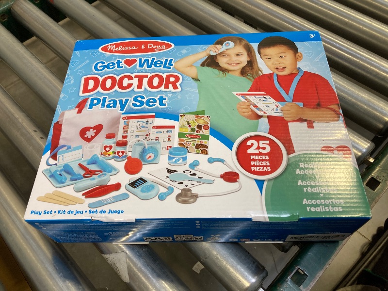 Photo 1 of  Melissa & Doug Get Well Doctor’s Kit Play Set – 25 Toy Pieces - Doctor Role Play Set, Doctor Kit For Toddlers And Kids Ages 3+ 