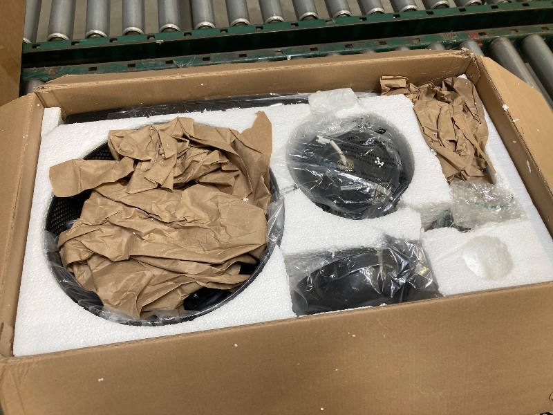 Photo 1 of Farmhouse Ceiling Fans with Lights and Remote, 52 Inch Black Industrial Caged Ceiling Fans for Bedroom Living Room Kitchen, 6 Speed Reversible Quiet DC Motor, Dual Finish 5 Blades