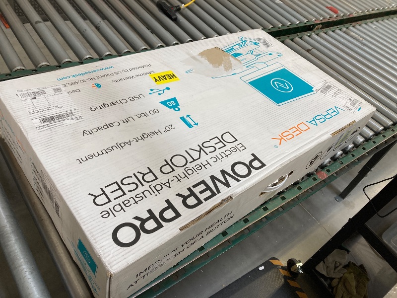 Photo 1 of VersaDesk Power Pro 36 inch Electric Standing Desk Converter, Maple