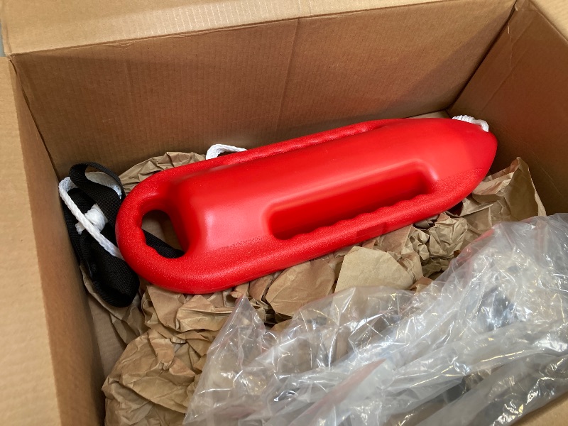 Photo 1 of CCDXD 3 Handle Rescue Can Swimming Float Rescue Buoy 220N for Water Life Saving Safe Swim Training Swim Buoy Safety Float with Adjustable Waist Belt