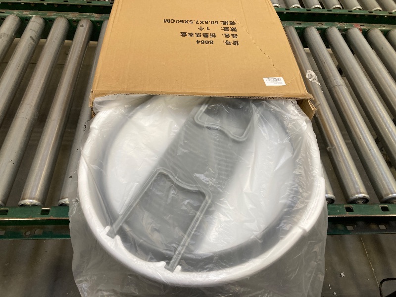 Photo 1 of Large Washboard Basin for Hand Washing Clothes,Collapsible Basin for Hand Washing Clothes,Portable Laundry Basin,Wash tub Laundry with Scrubber (Gray)