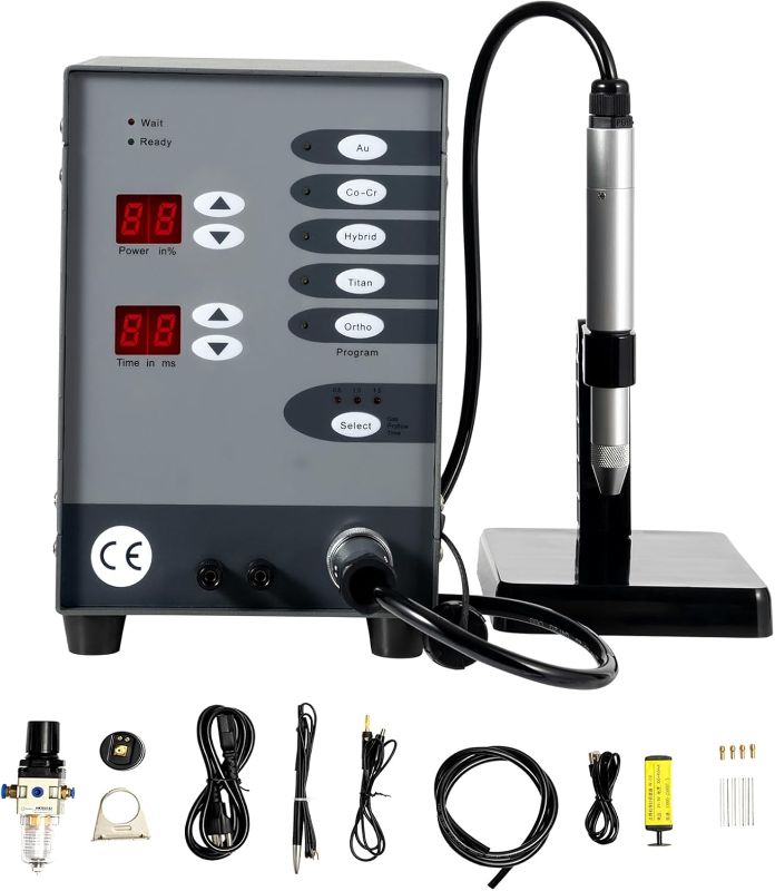 Photo 1 of  Jewelry Automatic Spot Welding Machine, 110V 60HZ Pulse Argon Arc Jewelry Spot Welder for Repair Gold and Hardware Workpiece Welding, DIY Jewelry Repair Tool 