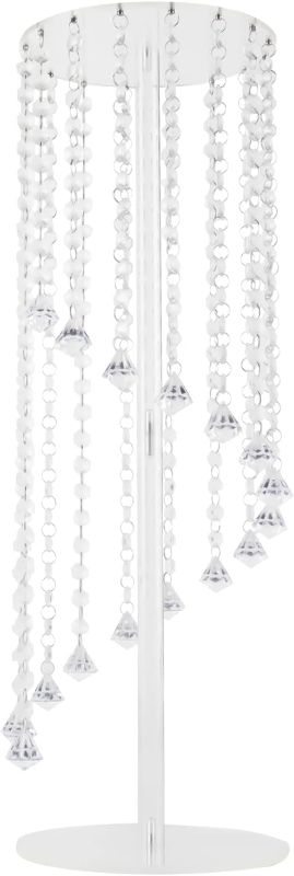 Photo 1 of  Flower Vases Wedding Centerpieces, 23.6 Inch 10 PCs Acrylic Vase Stands for Crystal Centerpiece Table Decorations, Flowers Stand for Party Wedding Special Event 