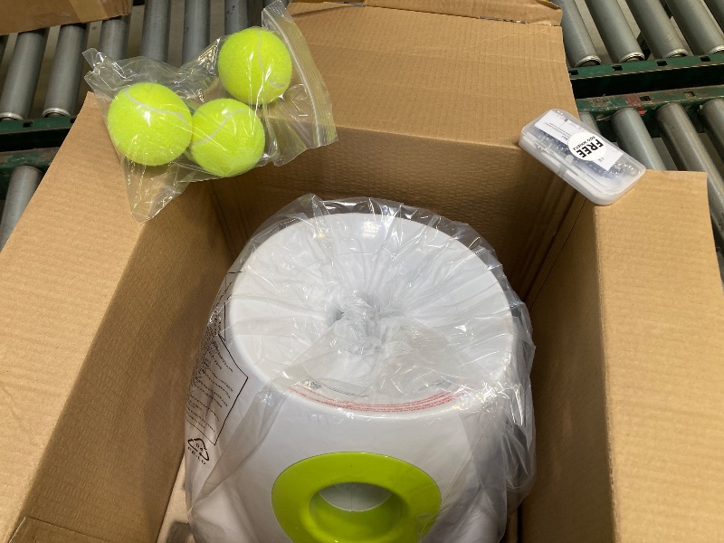 Photo 1 of ALL FOR PAWS Automatic Dog Ball Launcher for Medium to Large Dogs, Interactive Dog Ball Thrower Mental Stimulation Dog Toys, Dog Tennis Ball Machine with Standard Tennis Balls, Rechargable & Reliable