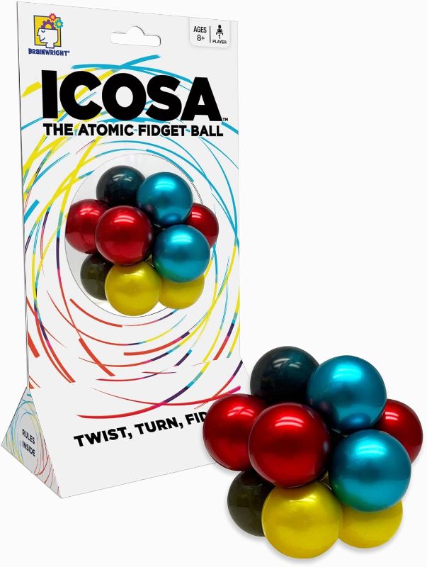 Photo 1 of  Brainwright - ICOSA - The Atomic Fidget Ball - Twist, Turn, Fidget! 