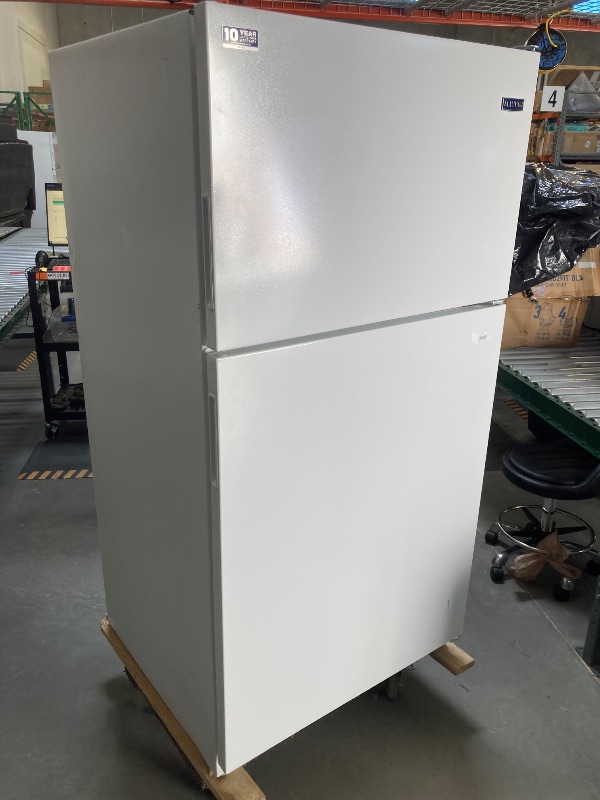 Photo 2 of Maytag 18 cu. ft. Top Mount Refrigerator - White