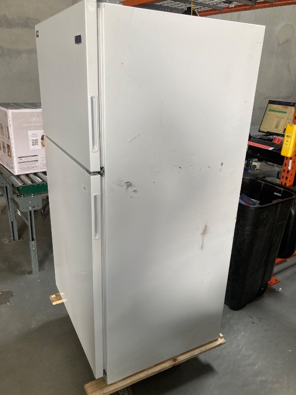 Photo 4 of Maytag 18 cu. ft. Top Mount Refrigerator - White