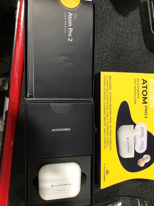 Photo 2 of Audien ATOM PRO 2 Wireless Rechargeable OTC Hearing Aid, Premium Comfort Design and Nearly Invisible