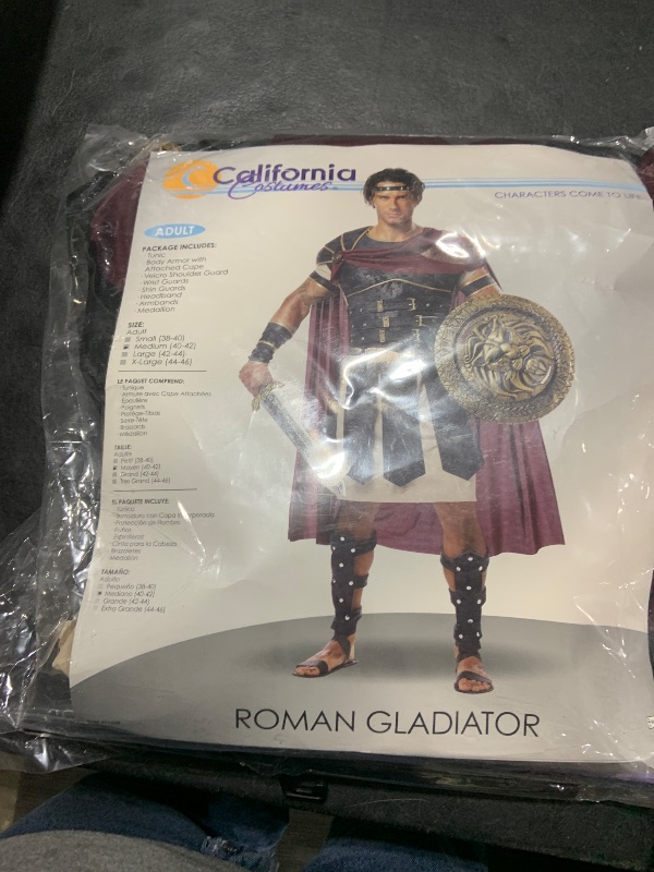 Photo 2 of California Costumes Roman Gladiator Costume Medium Multi